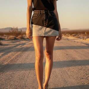NWT Ksubi Colorblock Mini DenimSkirt Size 30
